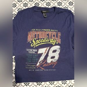 Forever 21 Purple and Yellow Crop Top